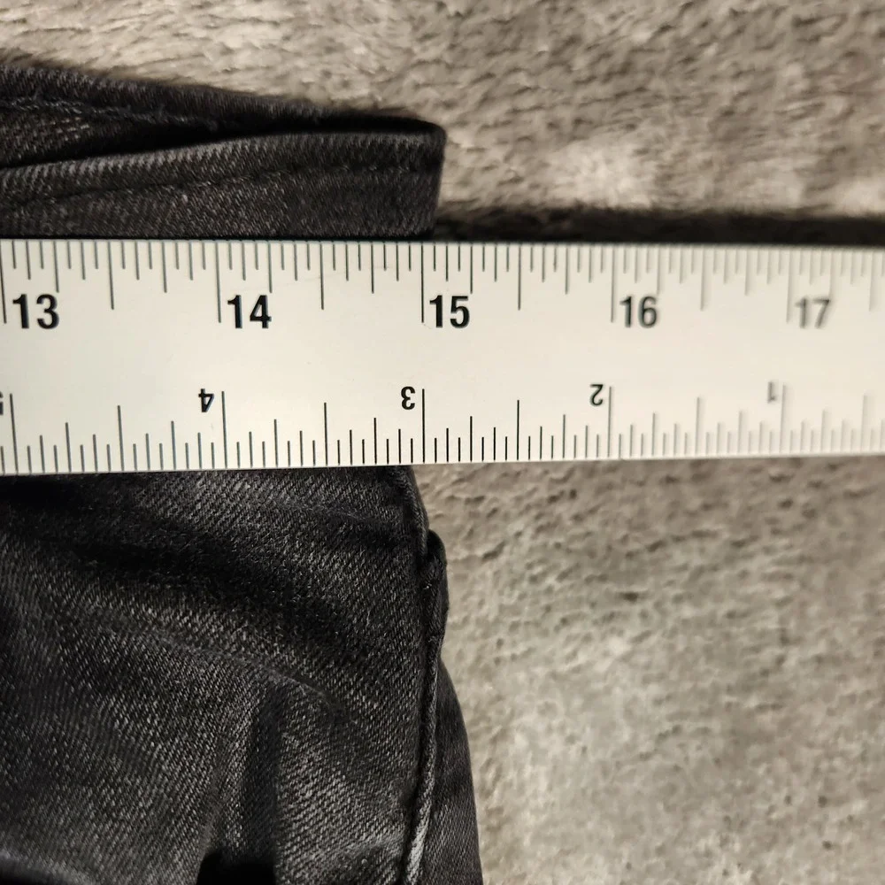 Levi's 512 Jeans Men's 31X32 Black Excellent Slim Taper Faded Denim‎ 28833-0287